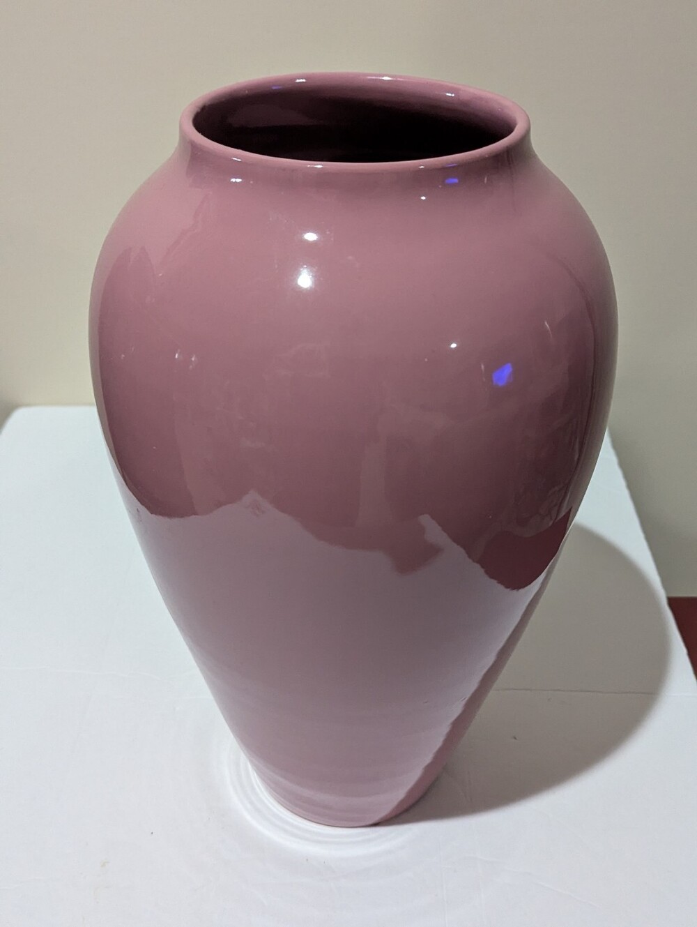 Elegant Pink Ceramic Floor Vase - Home Accents 14H X 7W - Picture 2 of 7